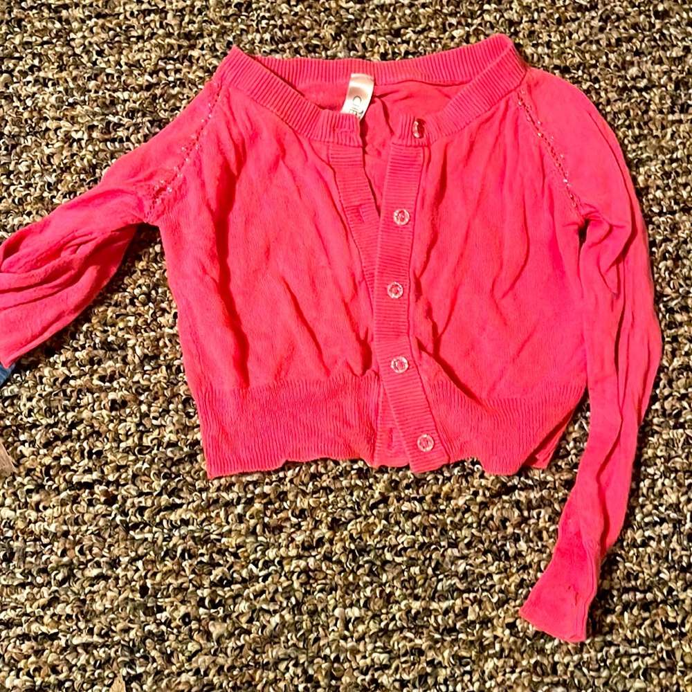 Cherokee pink sweater XS 4-5T